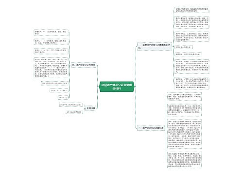 房屋遗产继承公证需要哪些材料