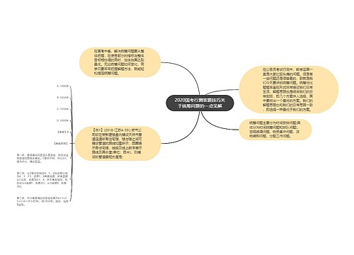 2020国考行测答题技巧关于统筹问题的一点见解