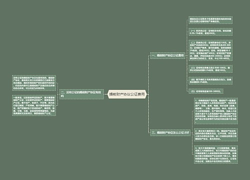 婚前财产协议公证费用