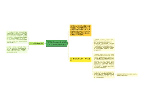 2020年国考申论写作指导：莫让字数限制你的分数