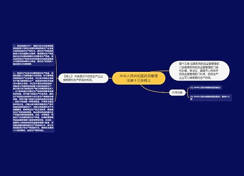 中华人民共和国药品管理法第十三条释义