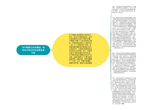 2019国家公务员面试：结构化小组互评切忌演变成互怼