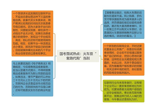 国考面试热点：火车票“套路代购”当刹