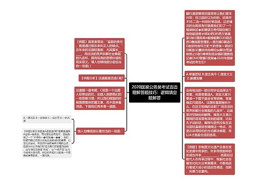 2020国家公务员考试言语理解答题技巧：逻辑填空题解答