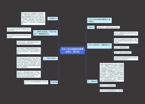 中华人民共和国药品管理法释义：第74条