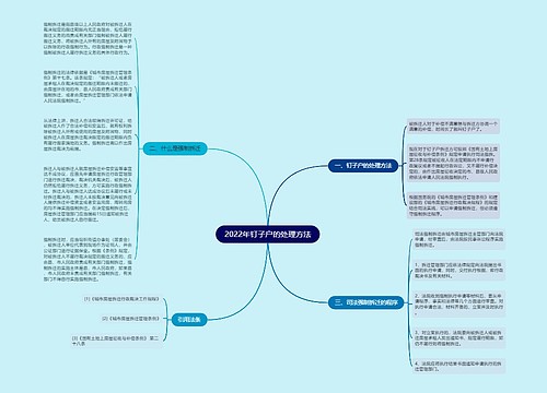 2022年钉子户的处理方法