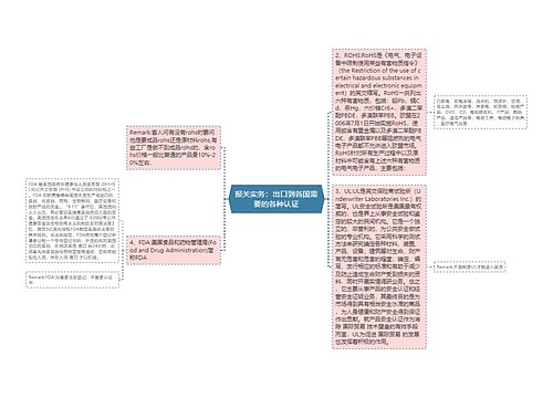 报关实务：出口到各国需要的各种认证