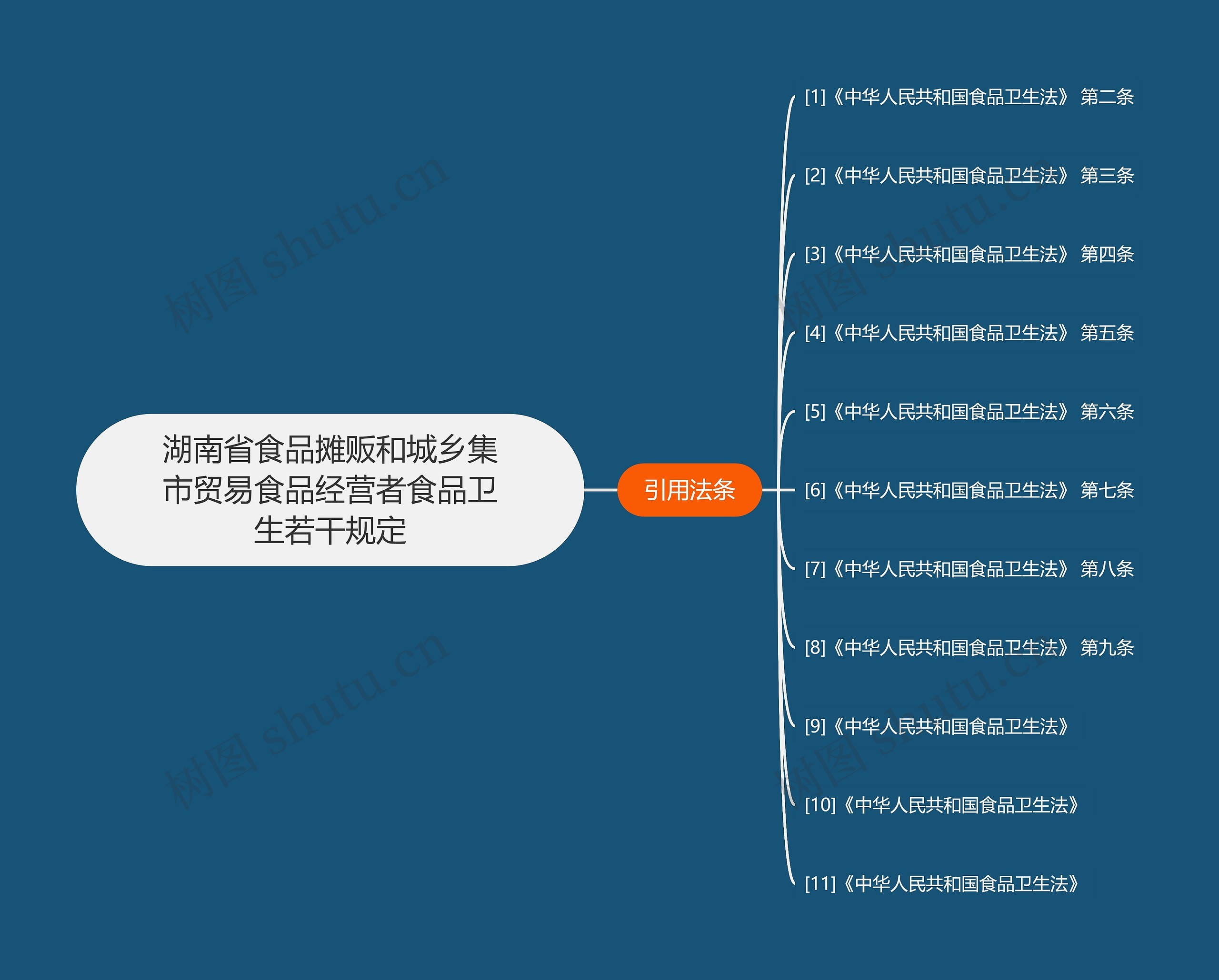 湖南省食品摊贩和城乡集市贸易食品经营者食品卫生若干规定思维导图