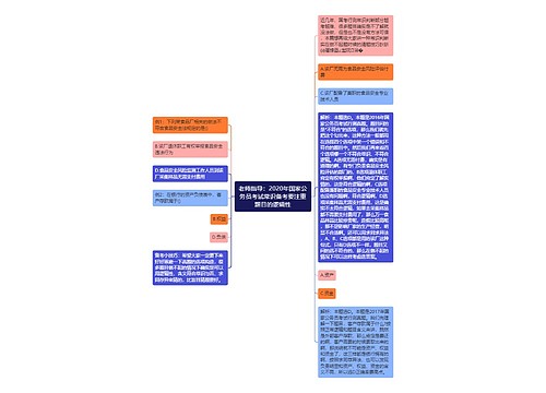 老师指导：2020年国家公务员考试常识备考要注重题目的逻辑性