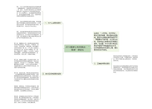 2014国家公务员面试：“假装”很轻松