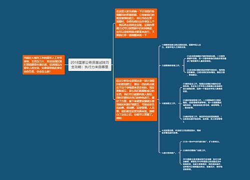 2018国家公务员面试技巧全攻略：执行力来自哪里