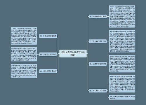 公务员考前心理调节七大技巧