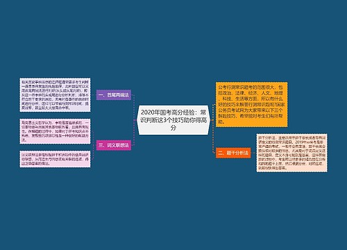 2020年国考高分经验：常识判断这3个技巧助你得高分