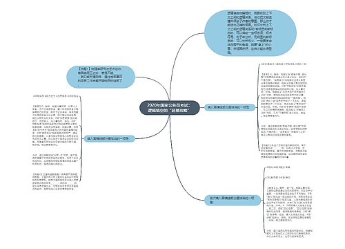 2020年国家公务员考试：逻辑填空的“延禧攻略”