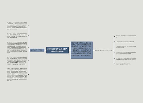 2020年国考考场不会做？教你巧妙蒙答案