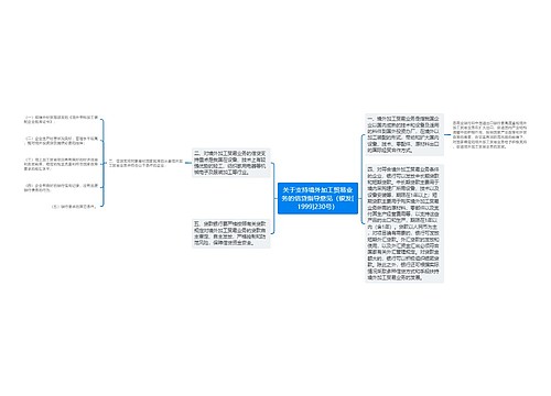 关于支持境外加工贸易业务的信贷指导意见（银发[1999]230号）