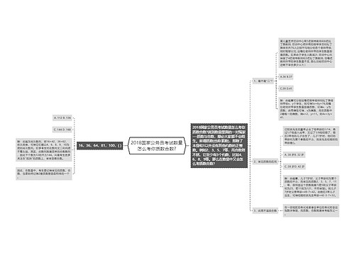 2018国家公务员考试数量怎么考你质数合数?