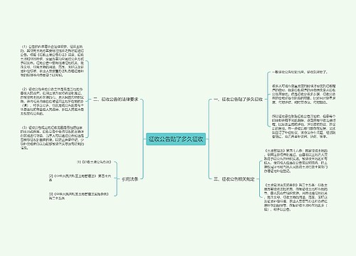 征收公告贴了多久征收