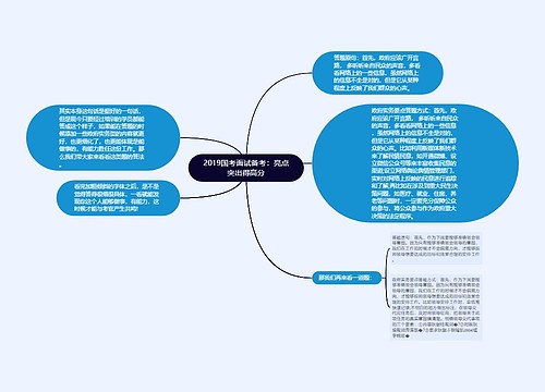 2019国考面试备考：亮点突出得高分