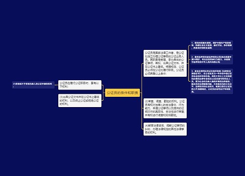 公证员的条件和职责