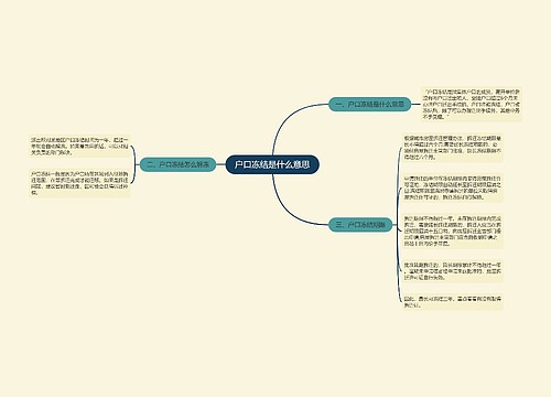 户口冻结是什么意思