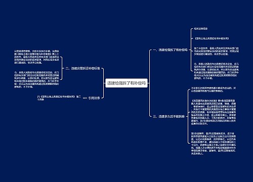 违建给强拆了有补偿吗