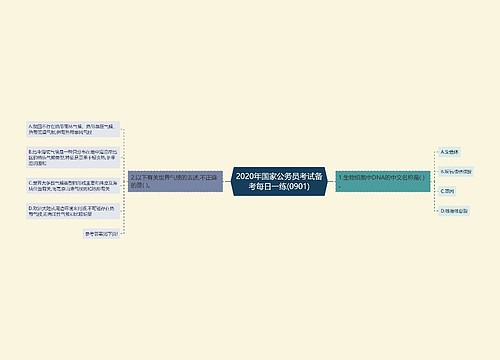 2020年国家公务员考试备考每日一练(0901)