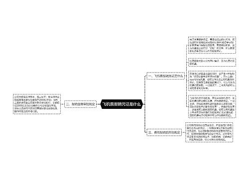 飞机票报销凭证是什么