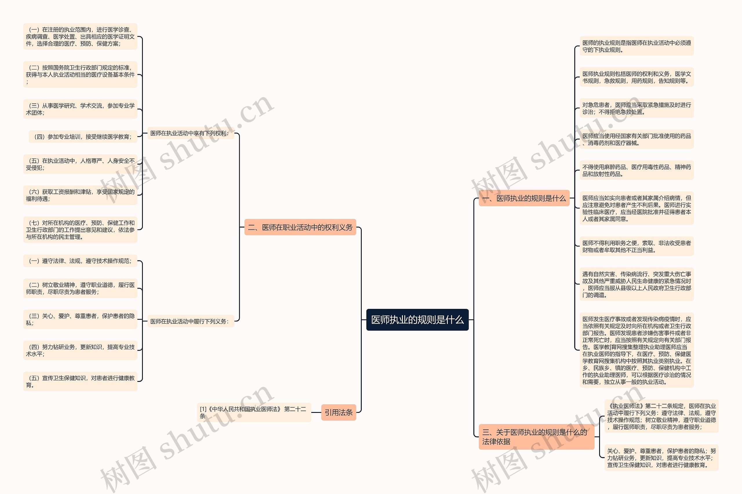 医师执业的规则是什么思维导图