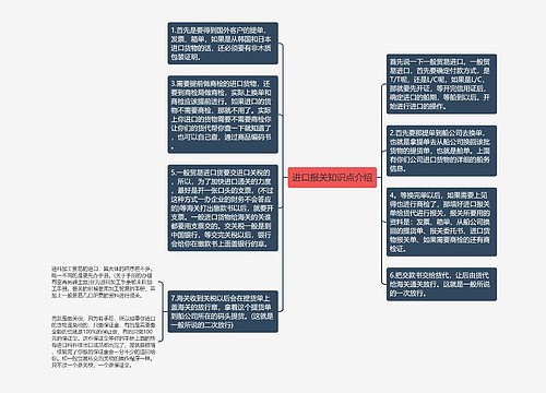 进口报关知识点介绍