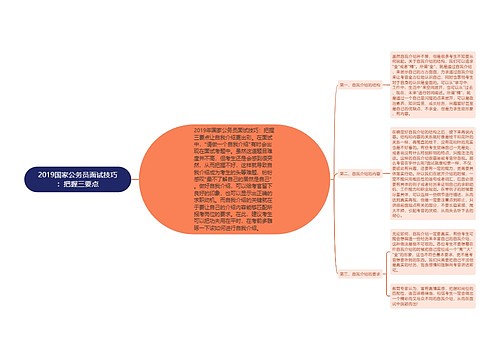 2019国家公务员面试技巧：把握三要点