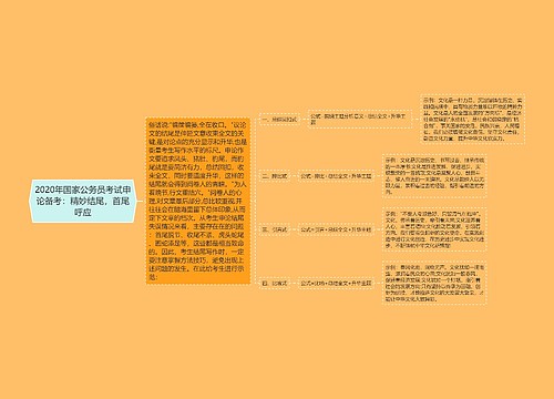 2020年国家公务员考试申论备考：精妙结尾，首尾呼应