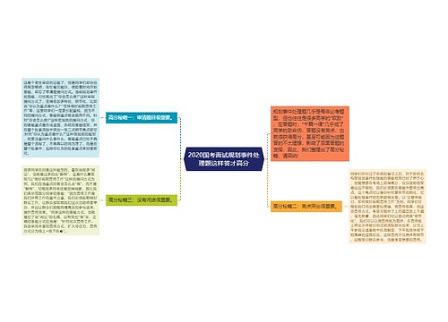 2020国考面试规划事件处理题这样答才高分