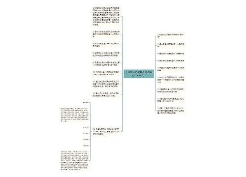 公共基础知识重点:毛概中的“第一次”