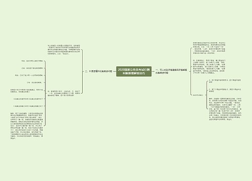 2020国家公务员考试行测判断推理解答技巧