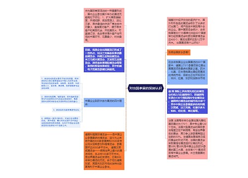 对出国参展的深刻认识