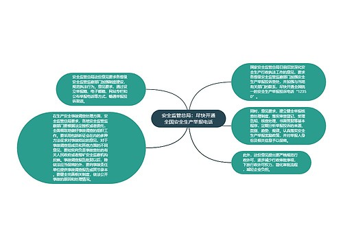 安全监管总局：尽快开通全国安全生产举报电话