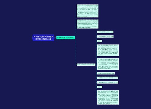 2020国家公务员言语逻辑填空需分清语义轻重