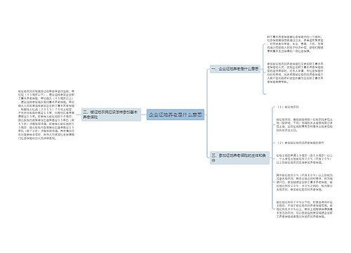 企业征地养老是什么意思