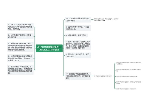 2017公共基础知识备考:一周10句公文写作金句
