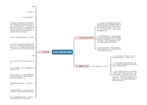 公证文书的效力怎样