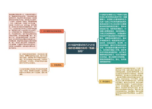 2018国考面试技巧之计划组织协调能力如何“新颖独特”