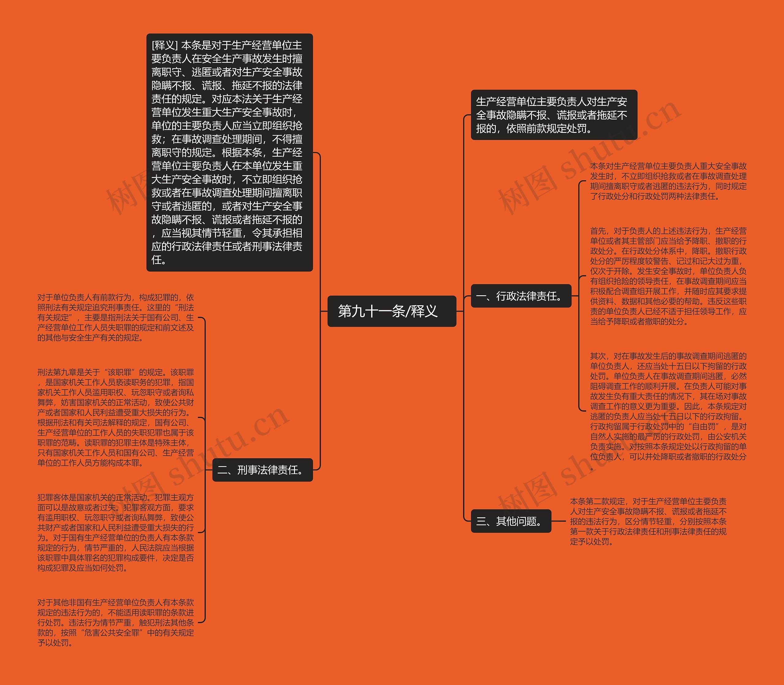  第九十一条/释义   思维导图