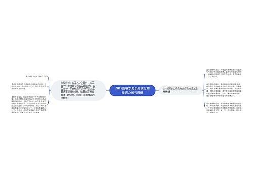 2019国家公务员考试行测技巧之盈亏思想