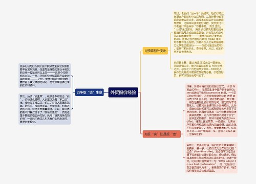 外贸报价经验