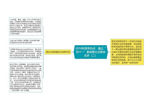 2018年国考热点：通过“双十一”数据看社会整体进步（二）