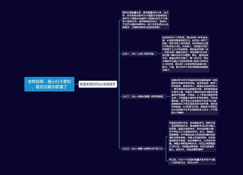 老师指导：是小白不要怕，看完这篇你就懂了