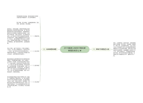 2019国家公务员行测判断推理到底怎么考