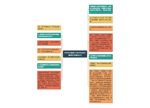 2020年国家公务员考试行测常识判断技巧