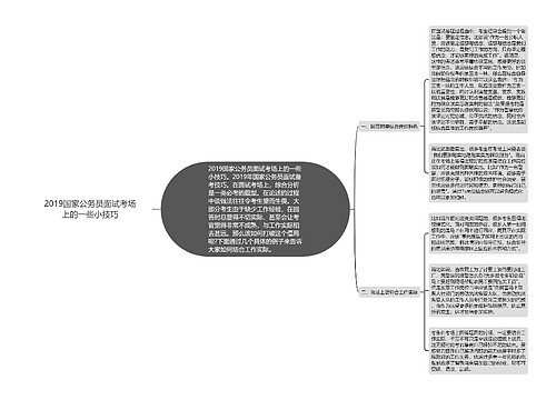 2019国家公务员面试考场上的一些小技巧